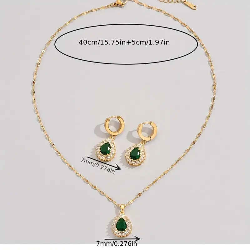 Rheya Lysandelle Set de Joyería | Oro