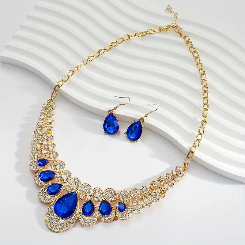 Maevina Zafiros Set de Joyería | Oro