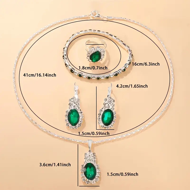 Seloria Grevalyn Set de Joyería | Oro Blanco