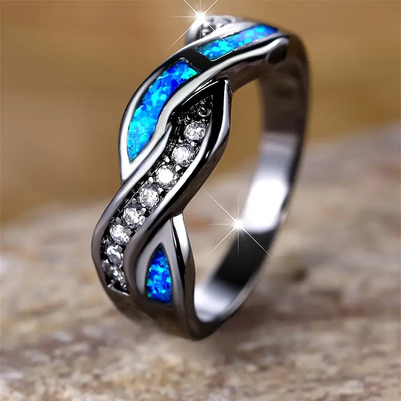 Thessia Lunebray Anillo | Oro Blanco