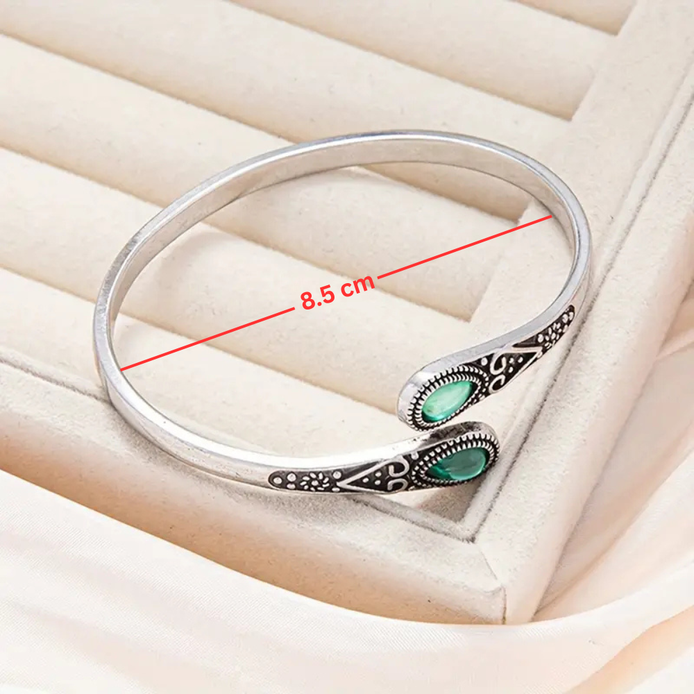 Esmeralda Devereux Pulsera | Oro Blanco