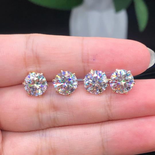 Tera Aretes | Oro Blanco