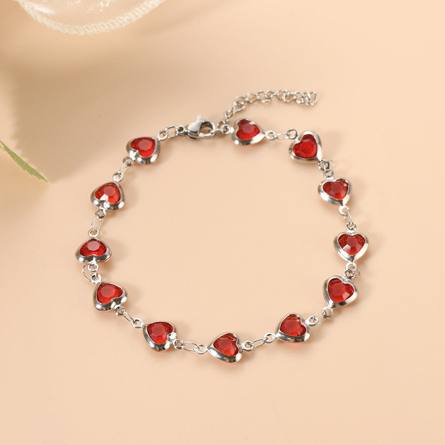 Ophelyra Garnetelle Pulsera | Oro Blanco