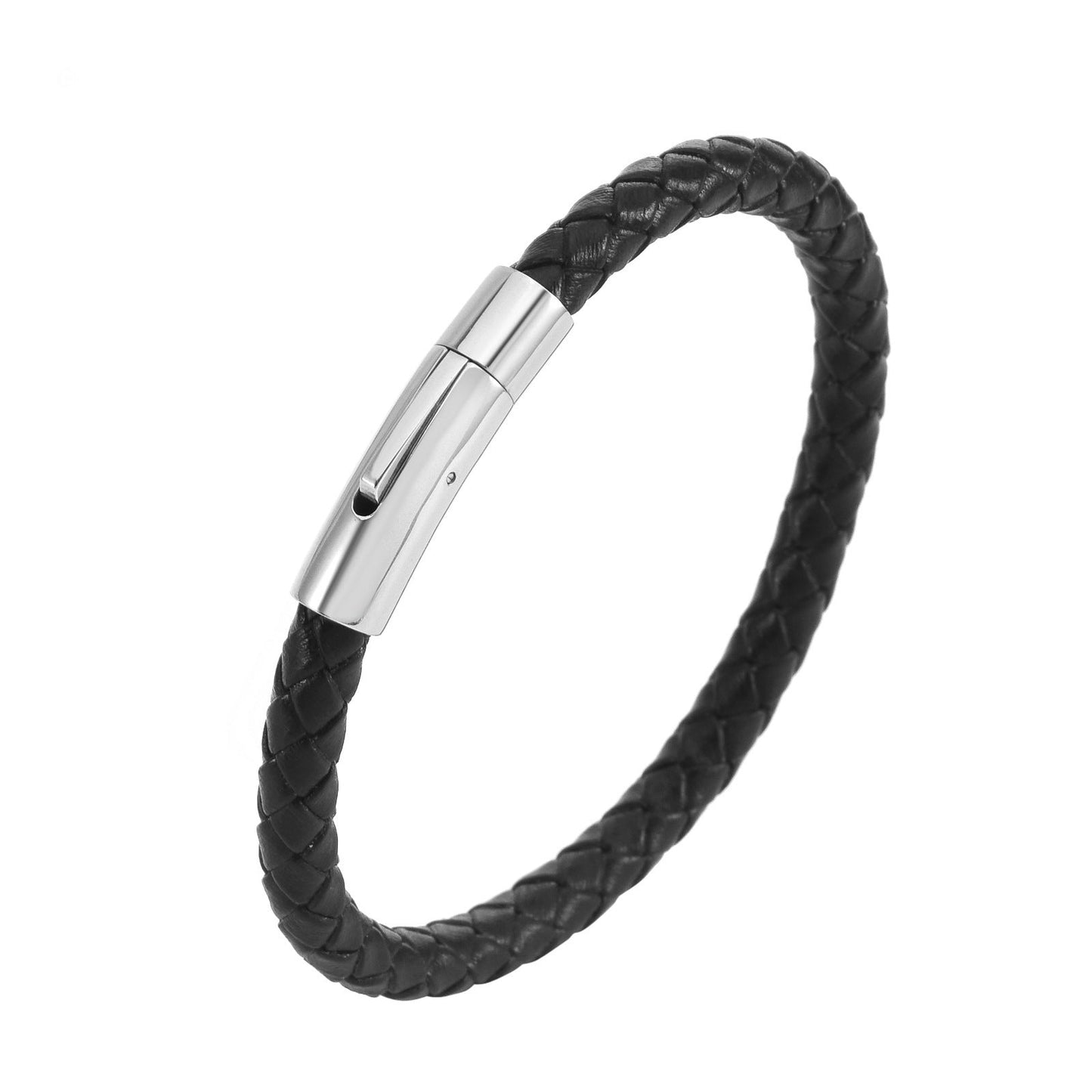 Pulsera de Cuero Trenzado Valor | Oro