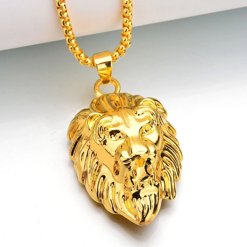 Collar con Colgante León Dominion | Oro Blanco