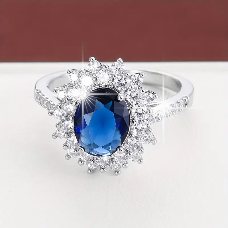 Vionne Saphirae Anillo | Oro Blanco