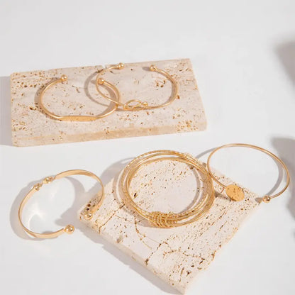 Set de Pulseras Elegancia Anudada | Oro