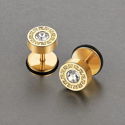 Pendientes Theron Keyline | Oro Blanco