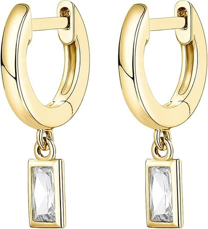 Aretes Colgantes de Barra | Oro