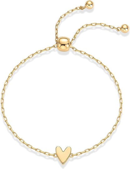 Pulseras de Corazón Radiante | Oro