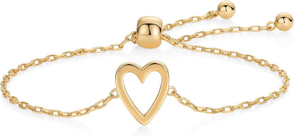 Pulseras de Corazón Radiante | Oro