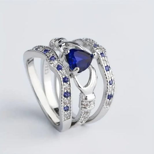 Eternal Lux Azura Set de Anillos | Oro Blanco