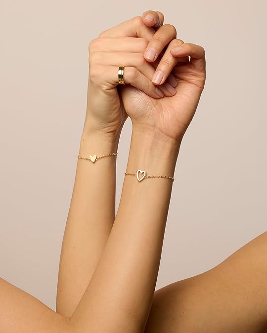 Pulseras de Corazón Radiante | Oro