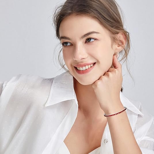 Pulsera Tennis de Rubí | Oro Blanco