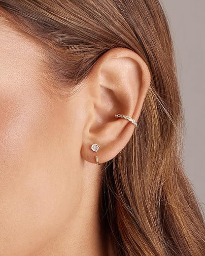 Aretes de Argolla Spark Tip | Oro