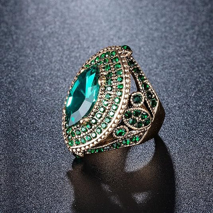 Anillo Regente de Esmeralda | Oro