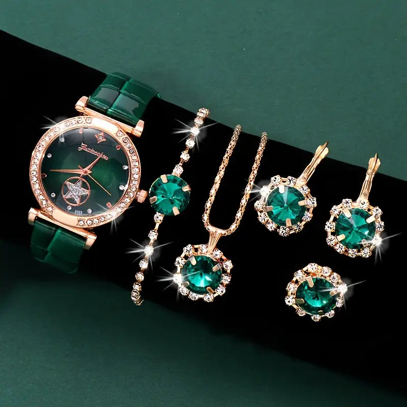 Verdantra Timecourt Set de Joyería | Oro