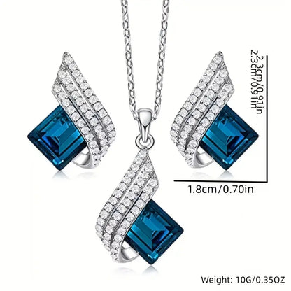 Brienne Solazure Set de Joyería | Oro Blanco