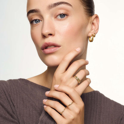 Gia Aretes de Argolla | Oro