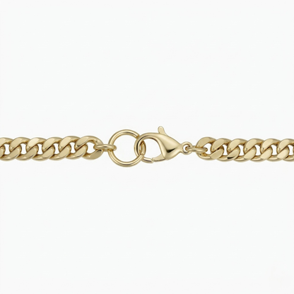 Pulsera Cubana Estate | Oro Blanco