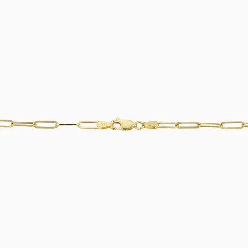 Pulsera Veneciana de Eslabón | Oro Blanco