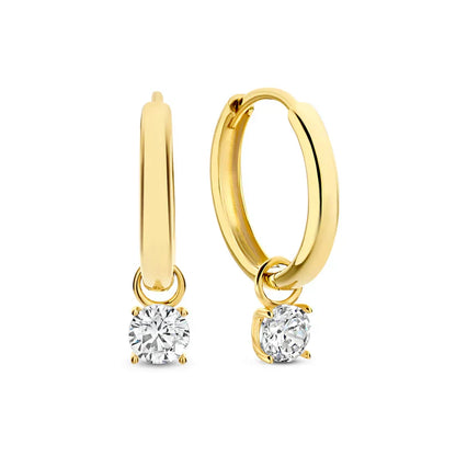 Larmes de Lune Set de Aretes con Piedra | Oro