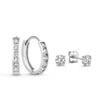 Dara Brillane Set de Aretes con Piedra | Oro