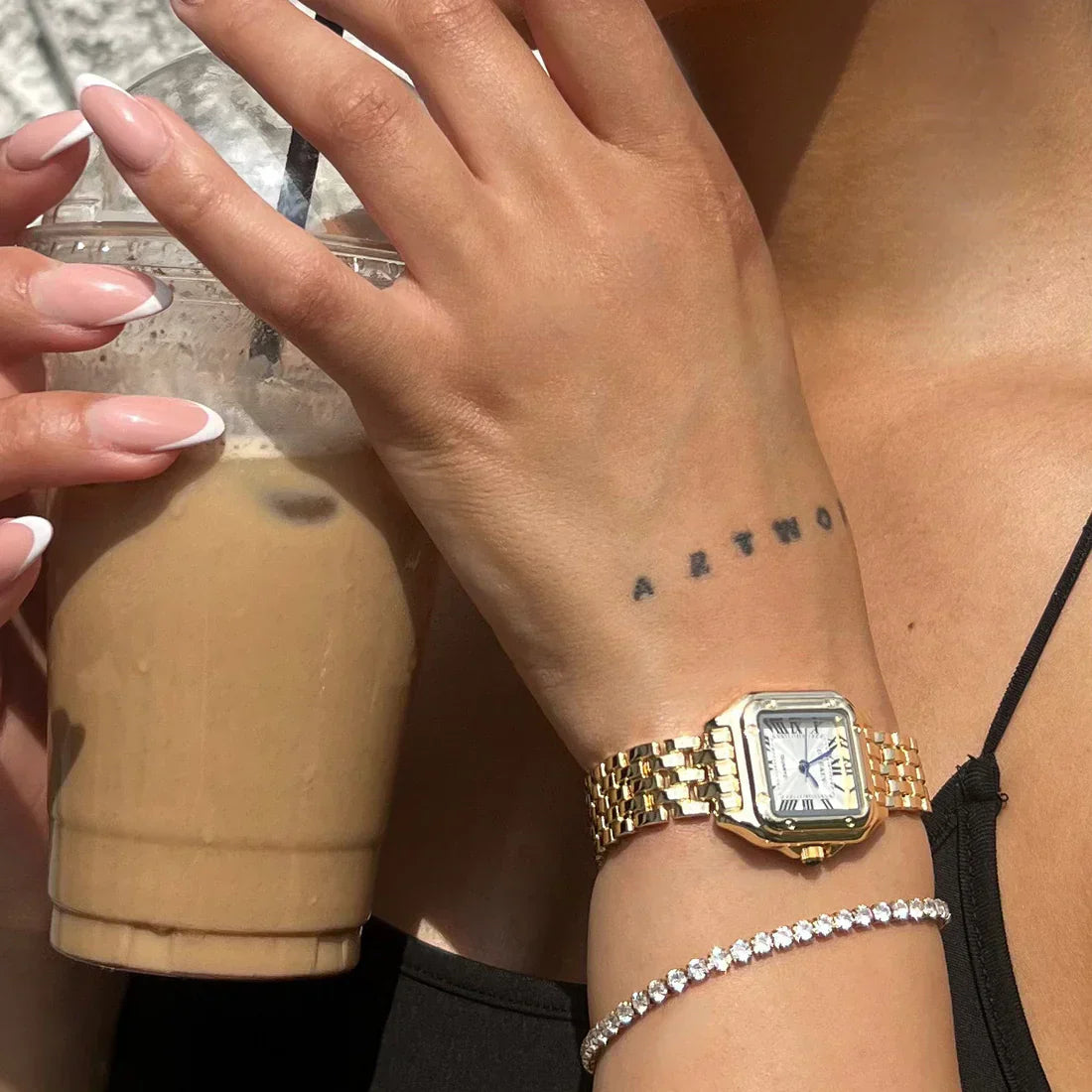 Fienna Reloj | Oro Blanco