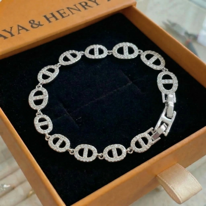 Isla Marina Pulsera | Oro Blanco