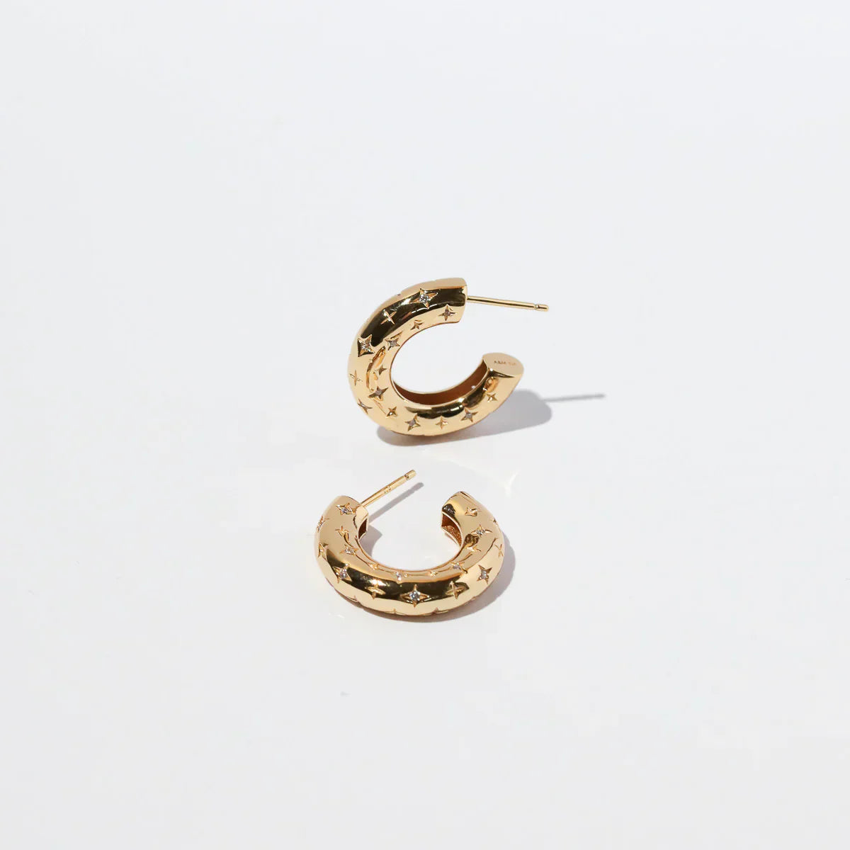 Aretes de Argolla Cósmicos | Oro