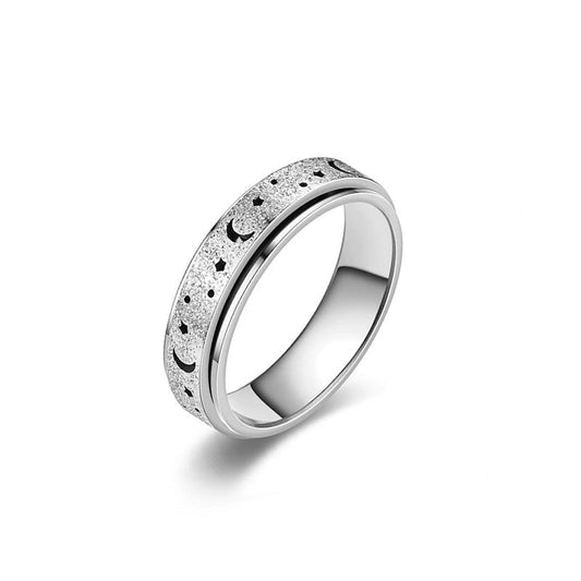 Anillo Atlas Cielo Nocturno | Oro Blanco