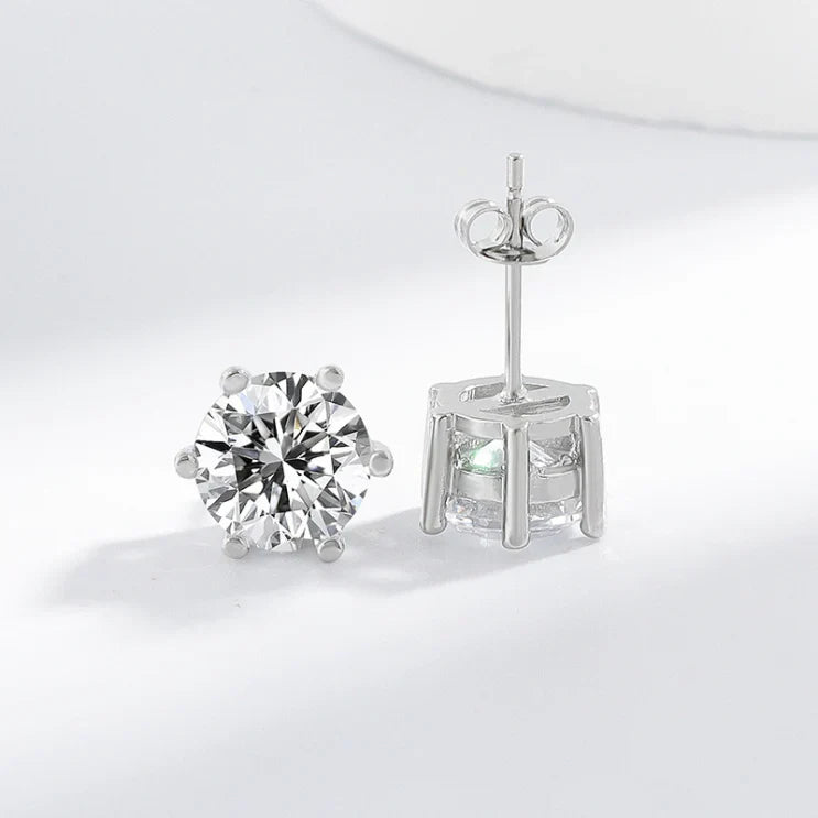 Tera Aretes | Oro Blanco