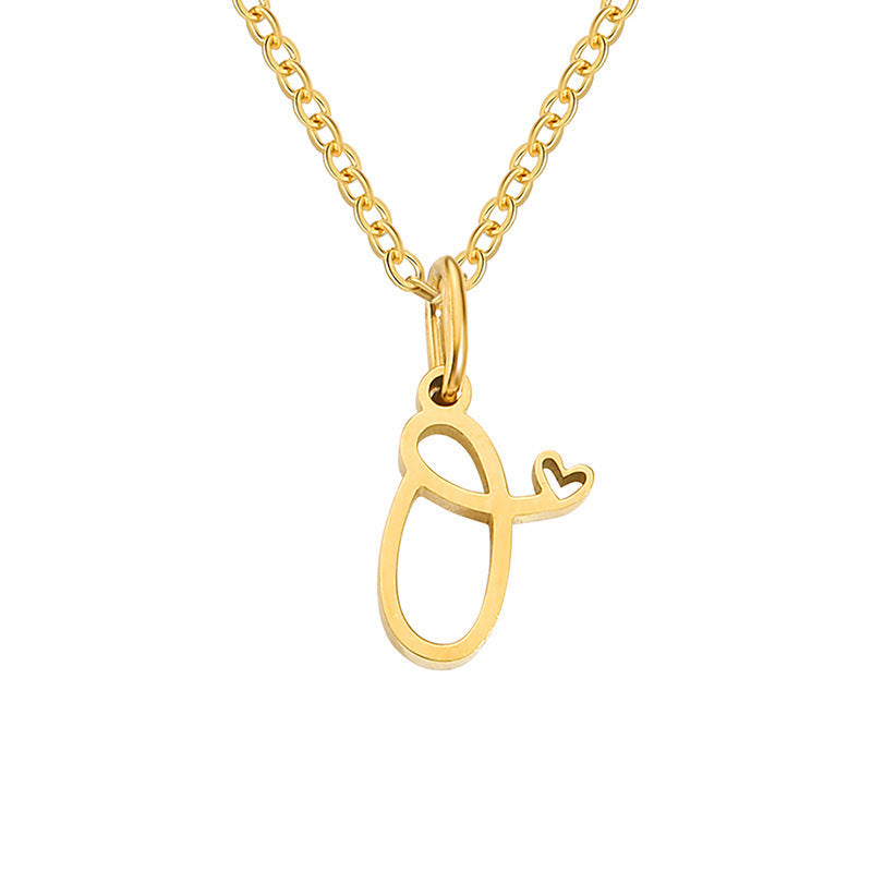 Collar con Inicial de Corazón | Oro