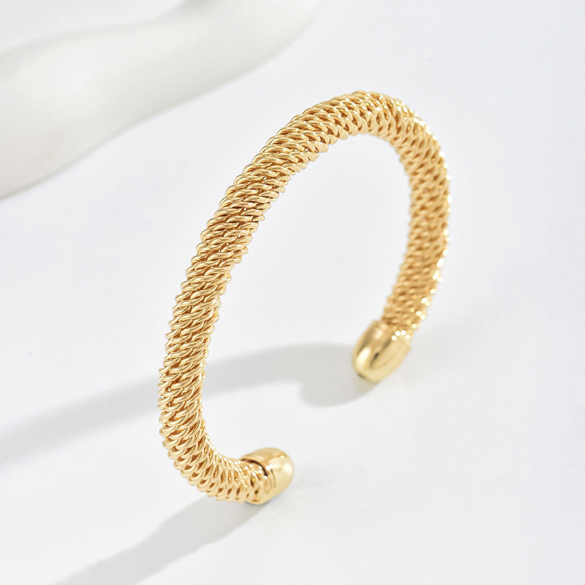 Pulsera Rígida Cordón Cassian | Oro