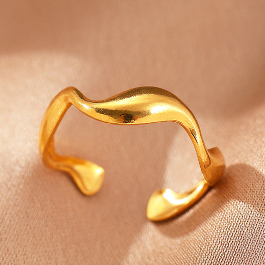 Elyra Anillo Flujo Suave | Oro