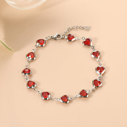 Ophelyra Garnetelle Pulsera | Oro Blanco