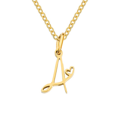 Collar con Inicial de Corazón | Oro