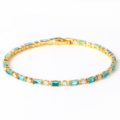 Pulsera de Piedra Turquesa Natural | Oro