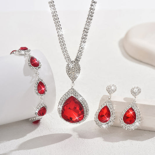 Thalira Bloodwynne Set de Joyas | Oro Blanco