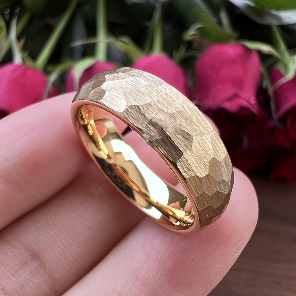 Anillo Texturizado Elric | Oro Blanco