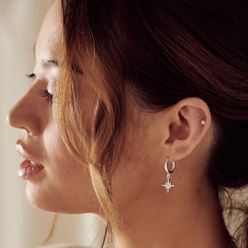 The Vudu Aretes | Oro Blanco