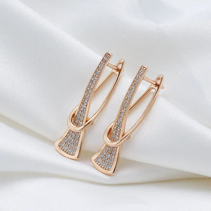 Aretes de Cristal Capas Radiantes | Oro