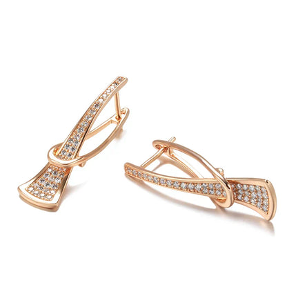 Aretes de Cristal Capas Radiantes | Oro