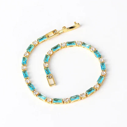Pulsera de Piedra Turquesa Natural | Oro