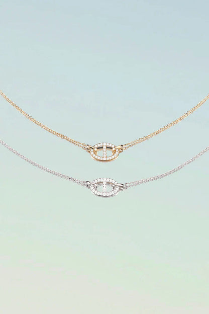 Isla Marina Collar | Oro Blanco