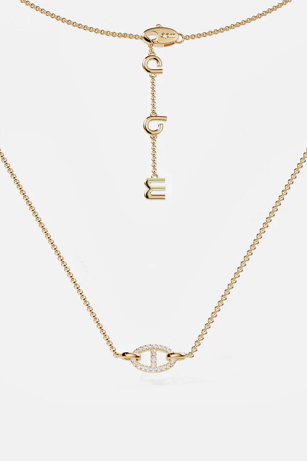 Isla Marina Collar | Oro Blanco