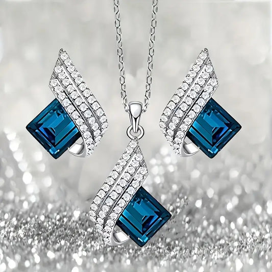 Brienne Solazure Set de Joyería | Oro Blanco