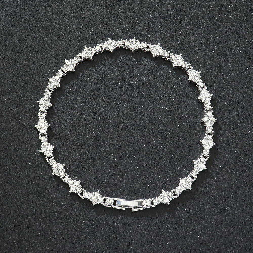 Pulsera Tennis Clásica de Racimo | Oro
