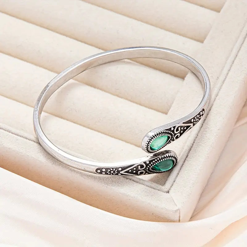 Esmeralda Devereux Pulsera | Oro Blanco
