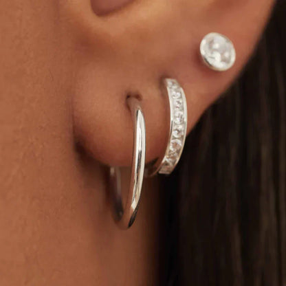 Noémie Sorel Aretes | Oro Blanco